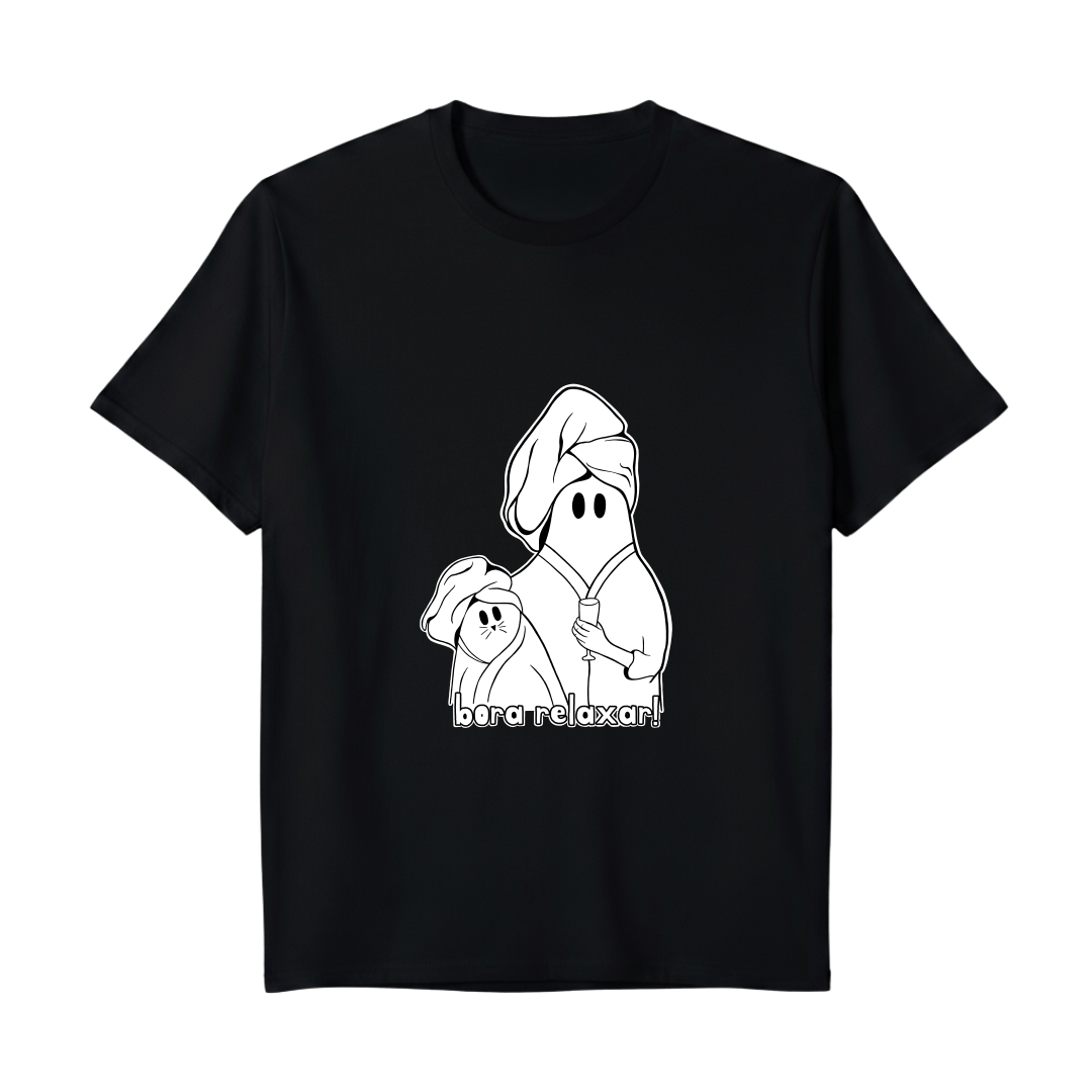 "Meme Bora relaxar" Camiseta Premium Unissex Bunker Studios