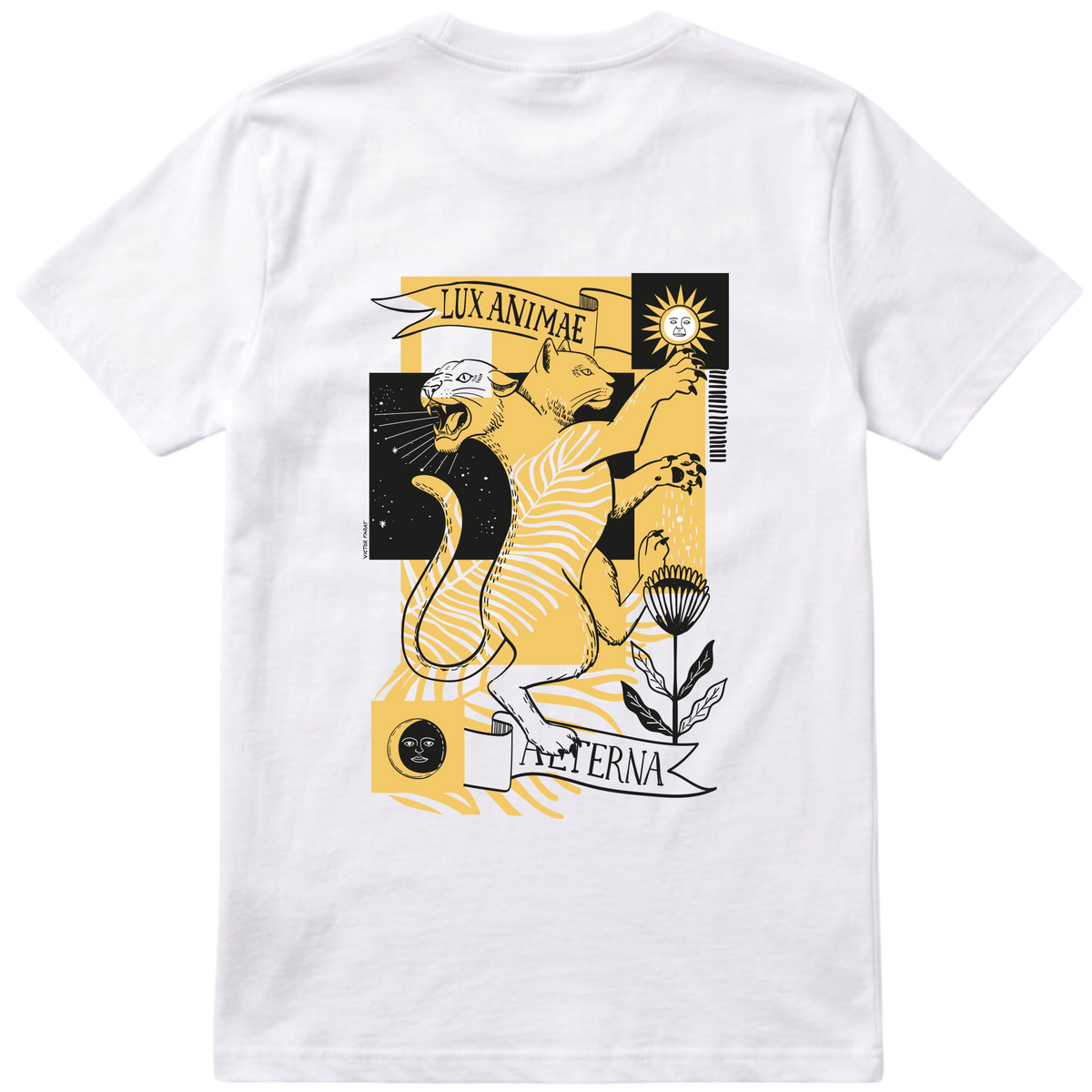 "Onça Parda - camiseta frente e verso" Camiseta Premium Unissex Bunker Studios