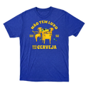 "Não tem luxo mas tem cerveja" Camiseta Básica Unissex