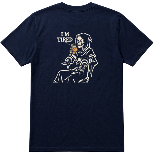 "Camiseta Mea Culpa - I'm tired skull" Camiseta Básica Unissex