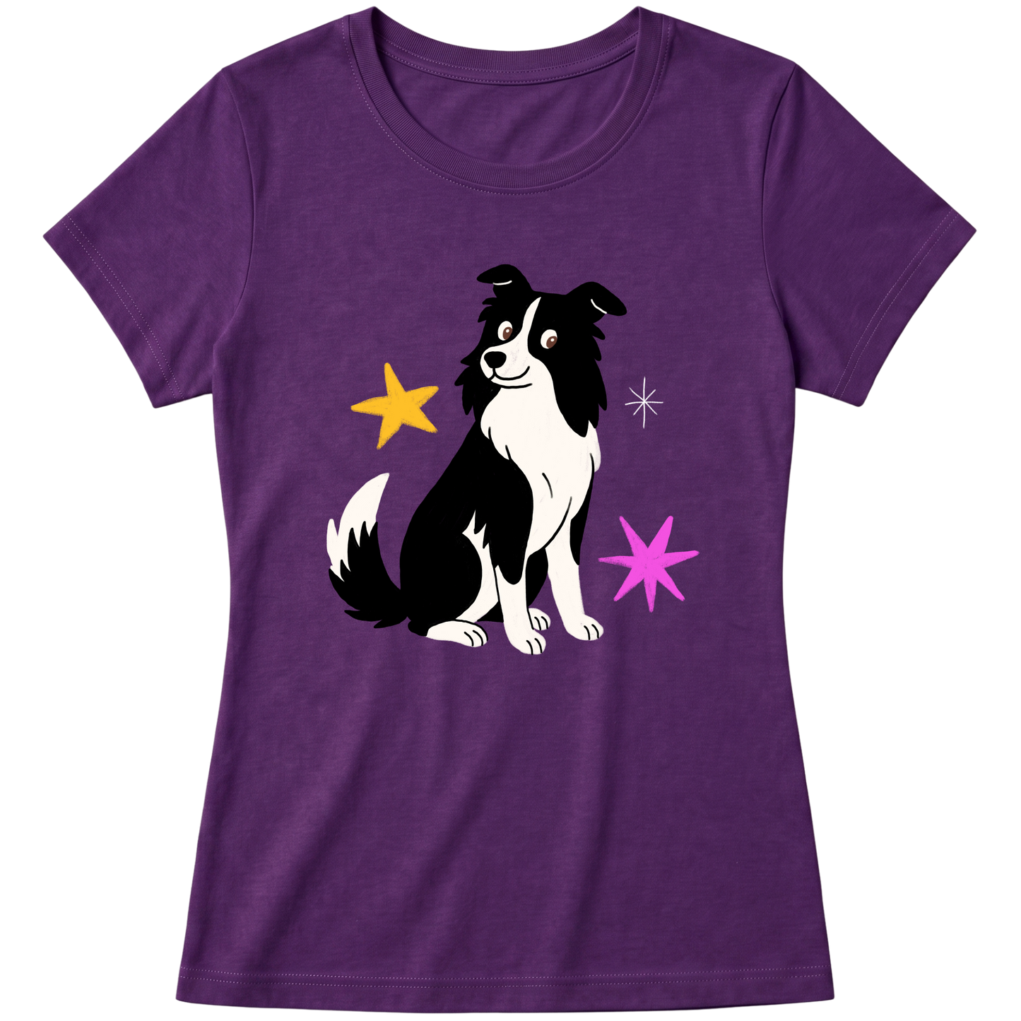 "Border collie" Blusa Baby Look