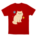 "Gato persa" Camiseta Básica Unissex
