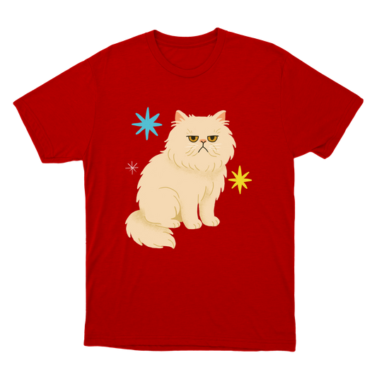 "Gato persa" Camiseta Básica Unissex