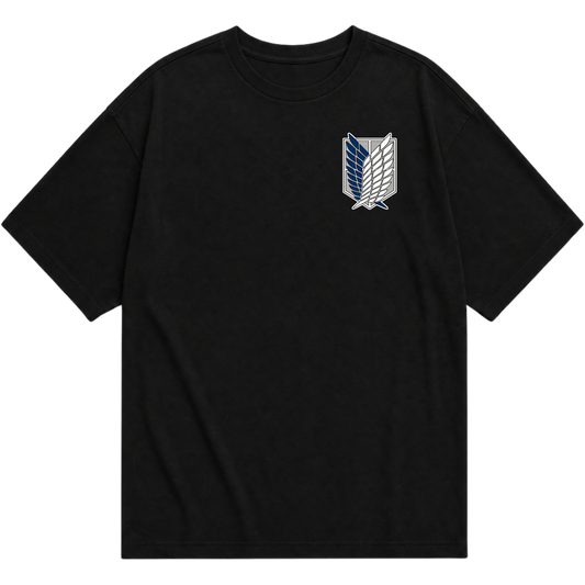 "Camiseta Oversized assas da liberdade" Oversized Básica 30.1