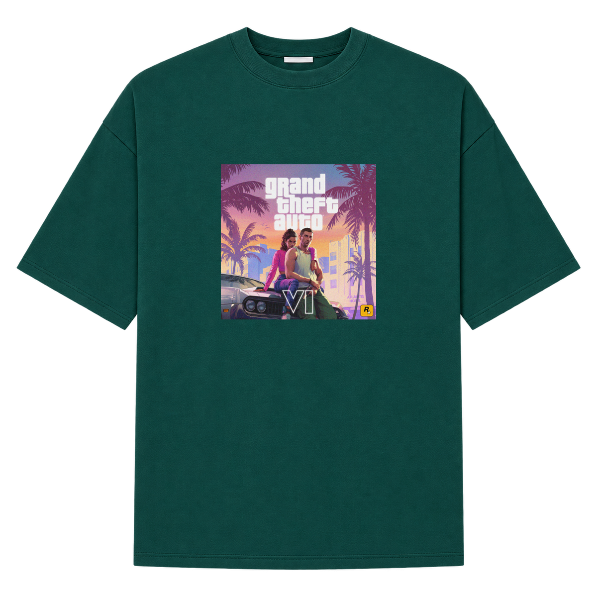 "VI.CE CITY THEMES" Camiseta Oversized Suedine 220g