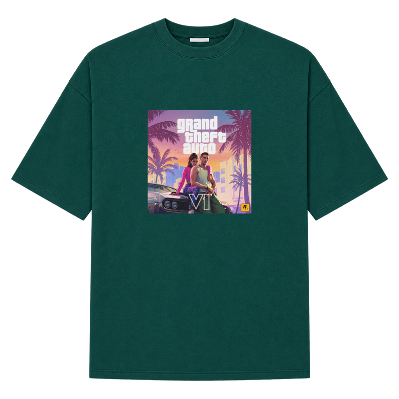 "VI.CE CITY THEMES" Camiseta Oversized Suedine 220g