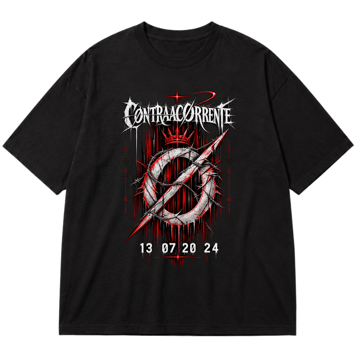 "Oversized Cotton #008 - CØNTRAACØRRENTE" Oversized Premium 96% algodão 4% Elastano