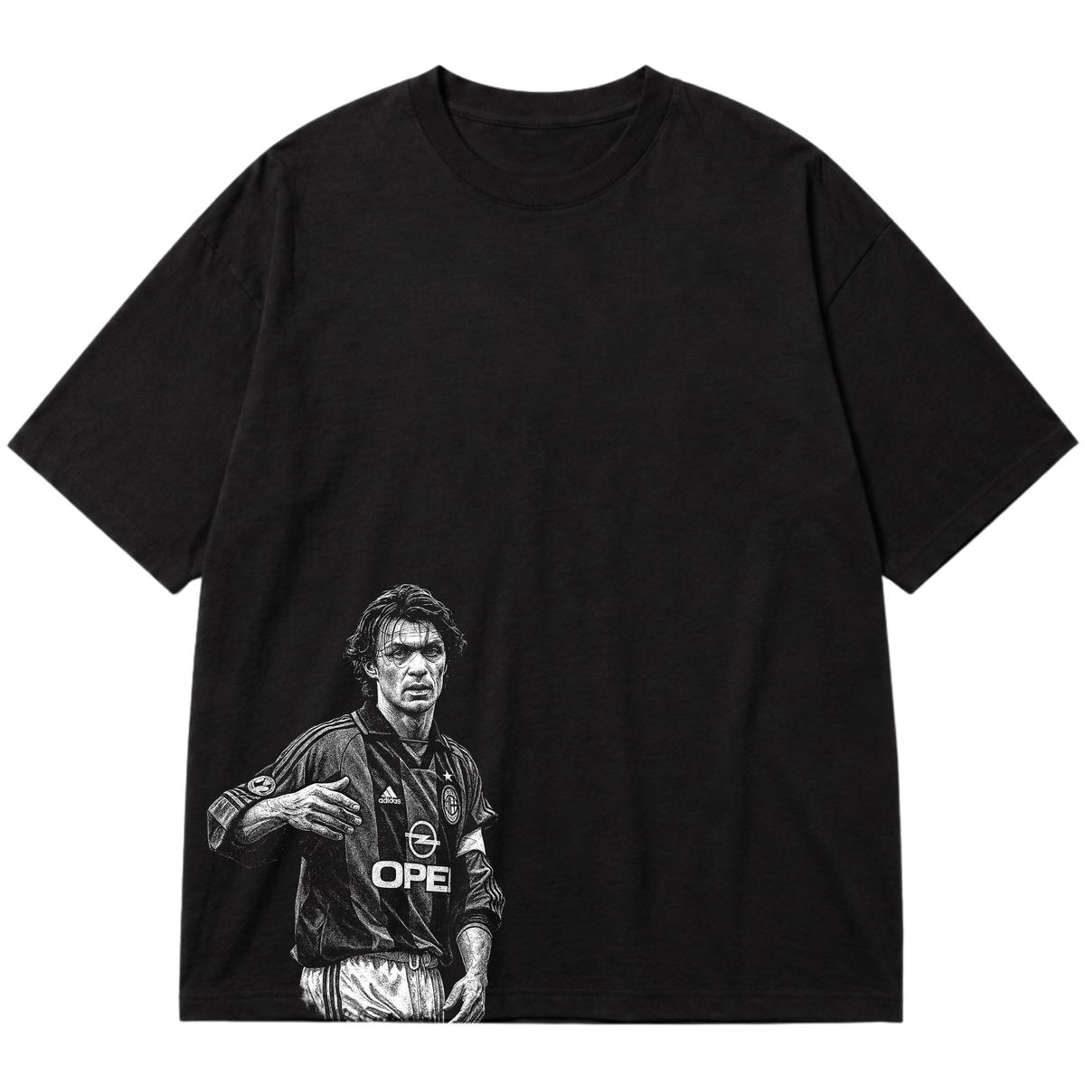 "Ícone dos gramados, eternizado no streetwear." Oversized Premium 96% algodão 4% Elastano
