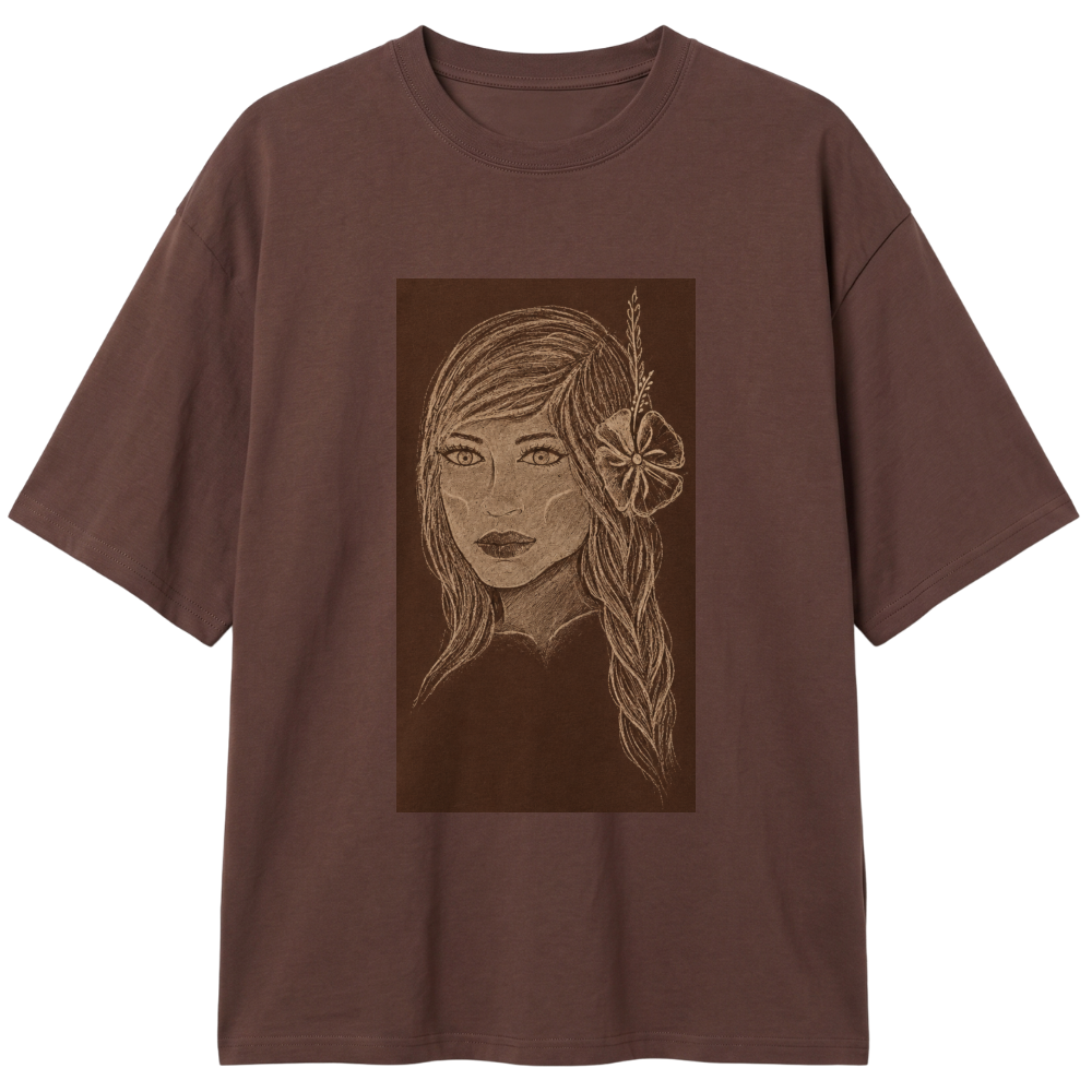 "Camiseta índia tribo do sul" Camiseta Oversized Classic