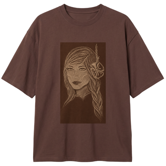 "Camiseta índia tribo do sul" Camiseta Oversized Classic