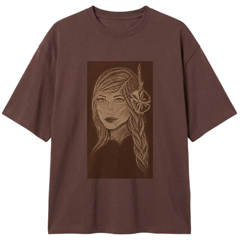 "Camiseta índia tribo do sul" Camiseta Oversized Classic