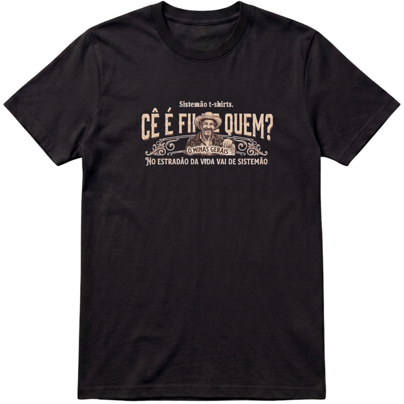 "Estampa FII DE QUEM" Camiseta Premium Unissex Bunker Studios