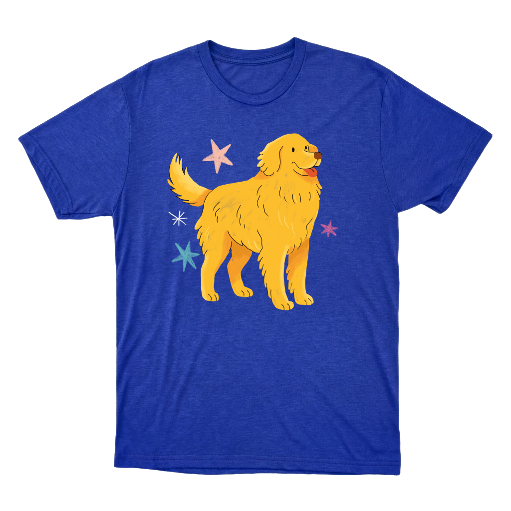 "Golden retrivier" Camiseta Básica Unissex