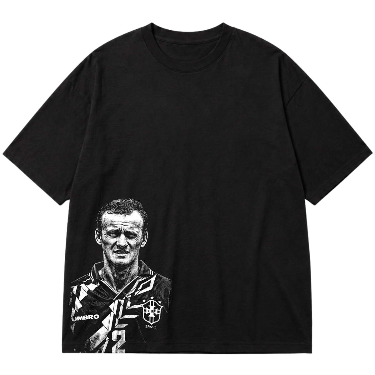 "Ícone dos gramados, eternizado no streetwear." Oversized Premium 96% algodão 4% Elastano
