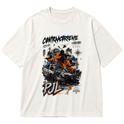 "Oversized Cotton #018 - CØNTRAACØRRENTE" Oversized Premium 96% algodão 4% Elastano