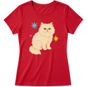 "Gato Persa" Blusa Baby Look
