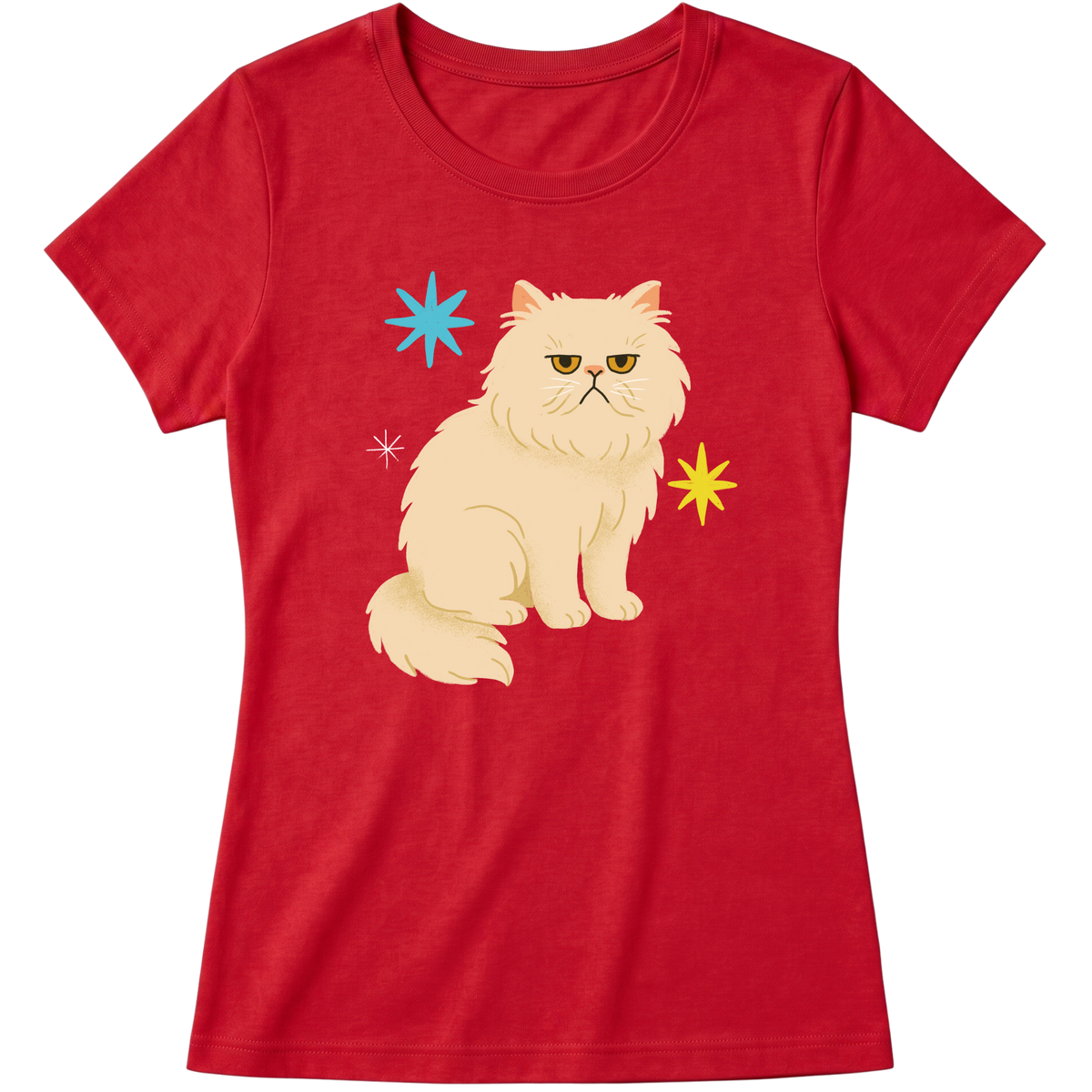"Gato Persa" Blusa Baby Look