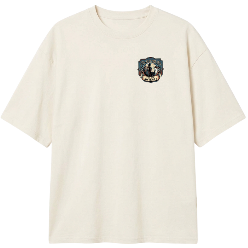 "Estampa/LIVRAI-ME" Camiseta Oversized Classic
