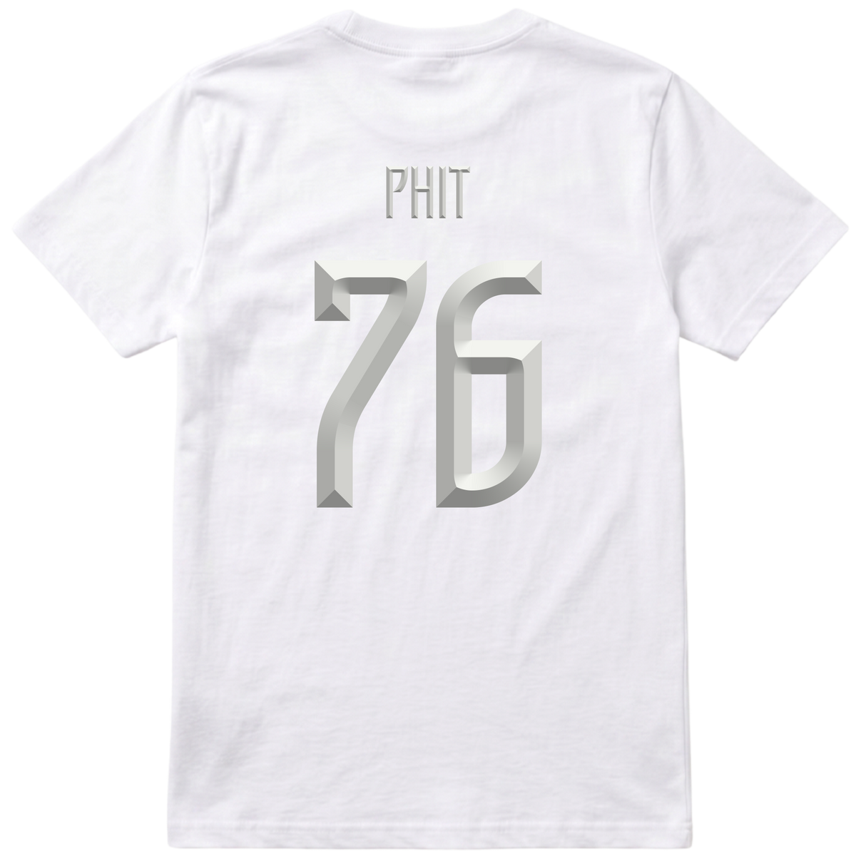 "F&C Custom ESC  PHIT 76 All White" Camiseta Premium Unissex Bunker Studios