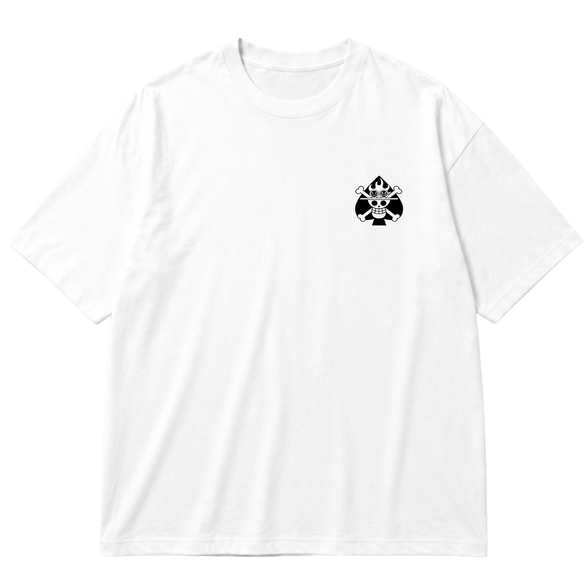 "Camiseta - Ace One Piece - Oversized Cotton" Oversized Premium 96% algodão 4% Elastano