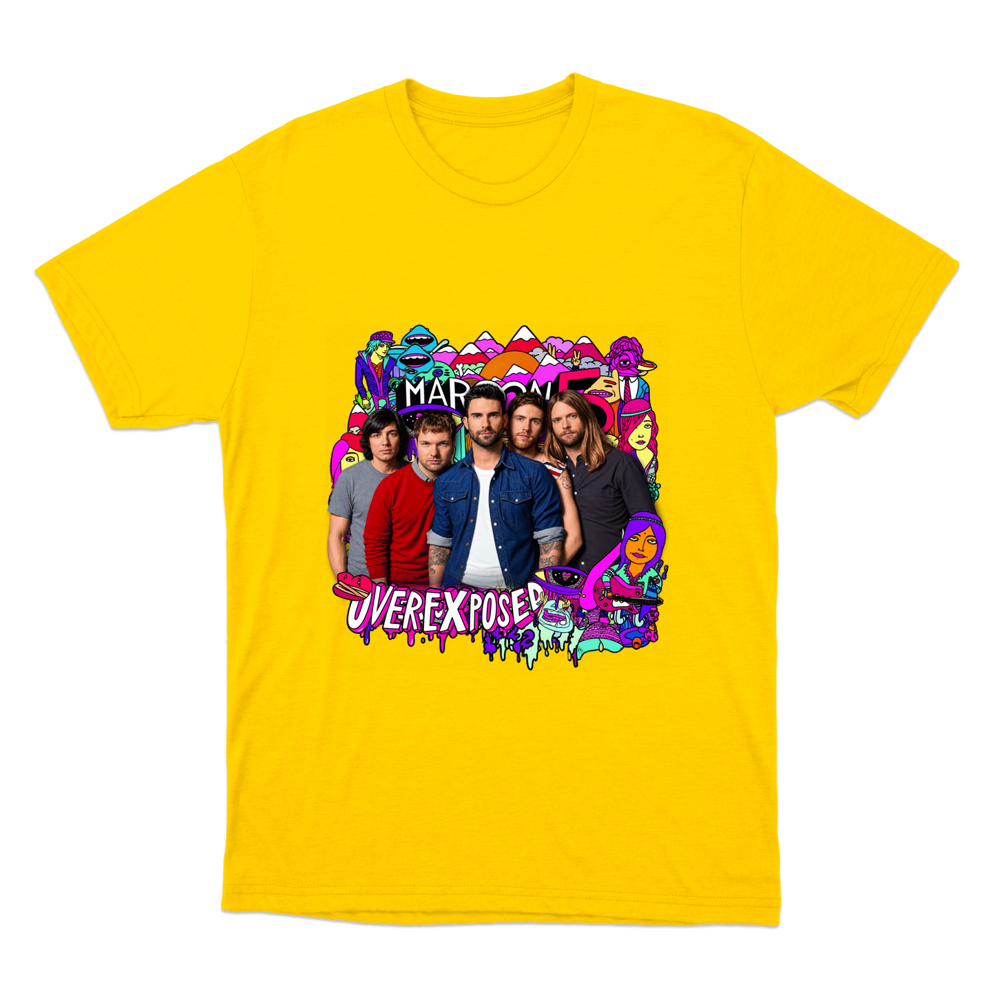 "Maroon 5 — Overexposed" Camiseta Básica Unissex