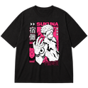"Jujutso Kaisen - Sukuna" Oversized Premium 96% algodão 4% Elastano
