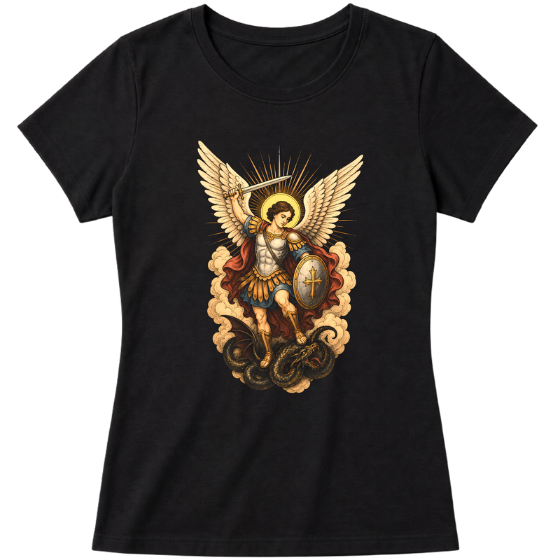 "São Miguel Arcanjo" Blusa Baby Look