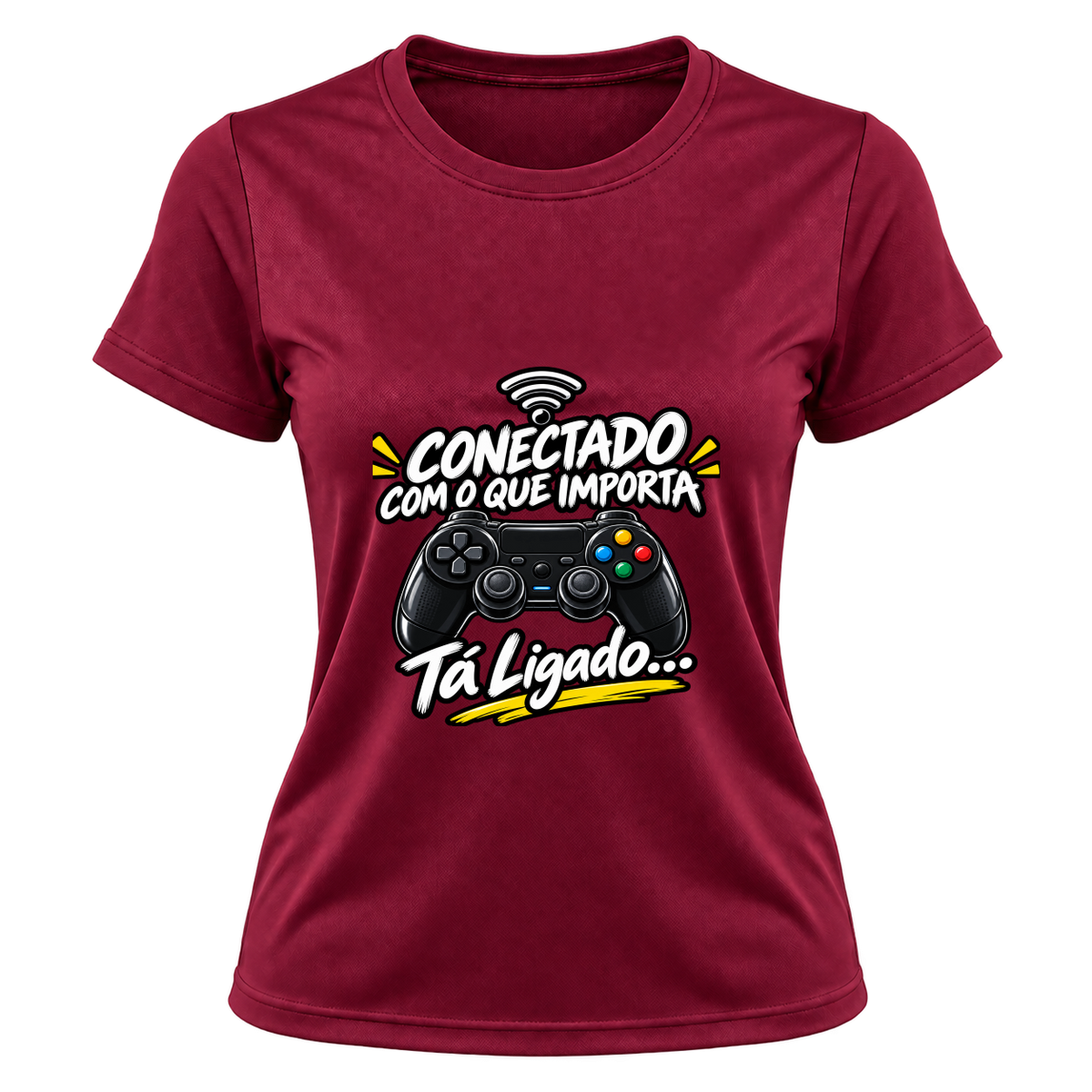 "Casmiseta Fem. Conectado" Camiseta Dryfit Feminina Basic