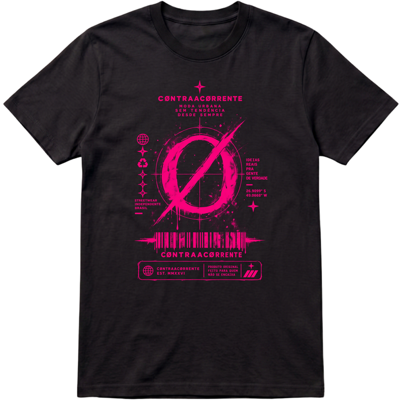 "Regular Essential #039 - CØNTRAACØRRENTE" Camiseta Premium Unissex Bunker Studios