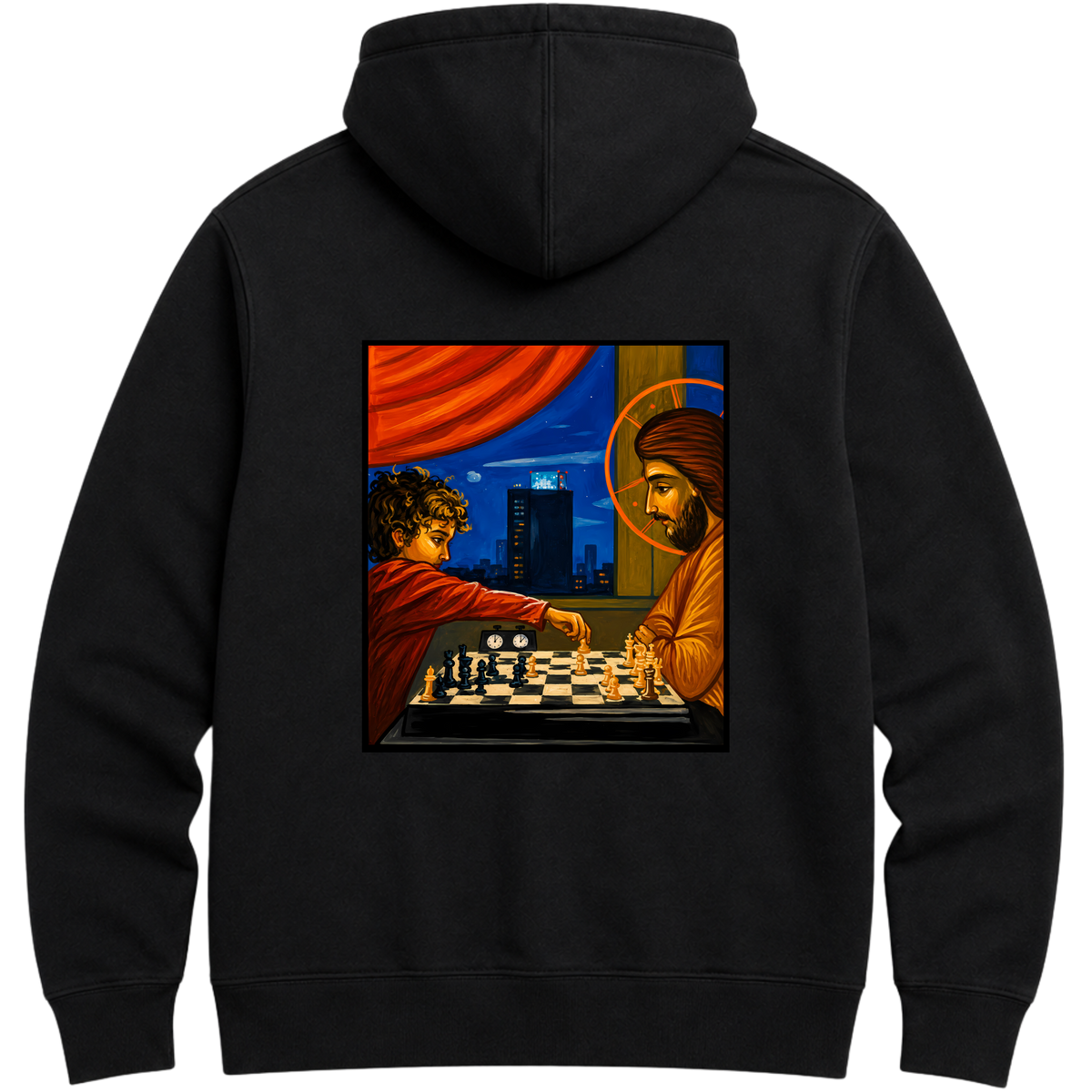 "Moletom Hoodie Essential Xeque-Mate com Jesus" Moletom Premium