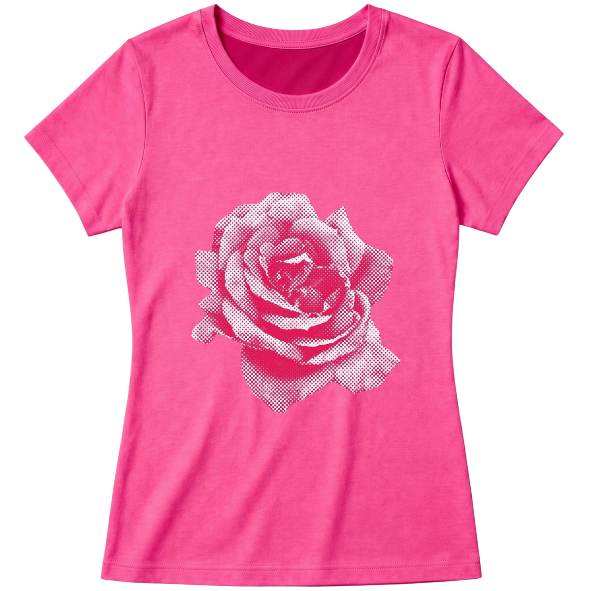 "Baby Look Pinky Rose" Blusa Baby Look