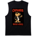 "Capivara Rock & Roll  DTG" Tank Top Machão Suedine