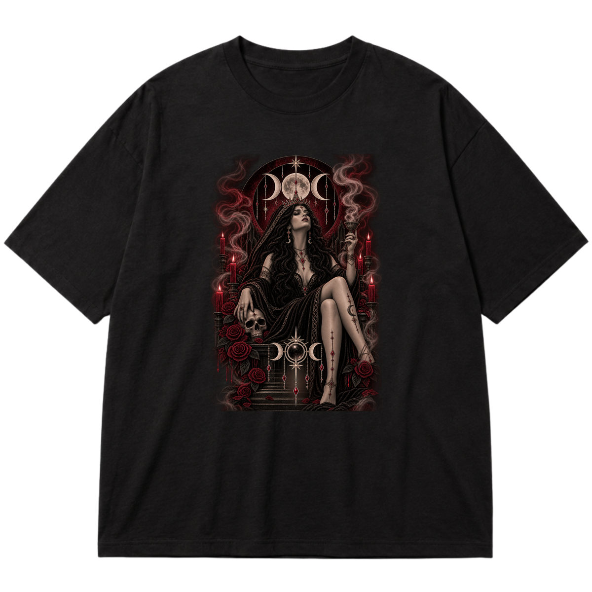 "Witch's Ritual" Oversized Premium 96% algodão 4% Elastano