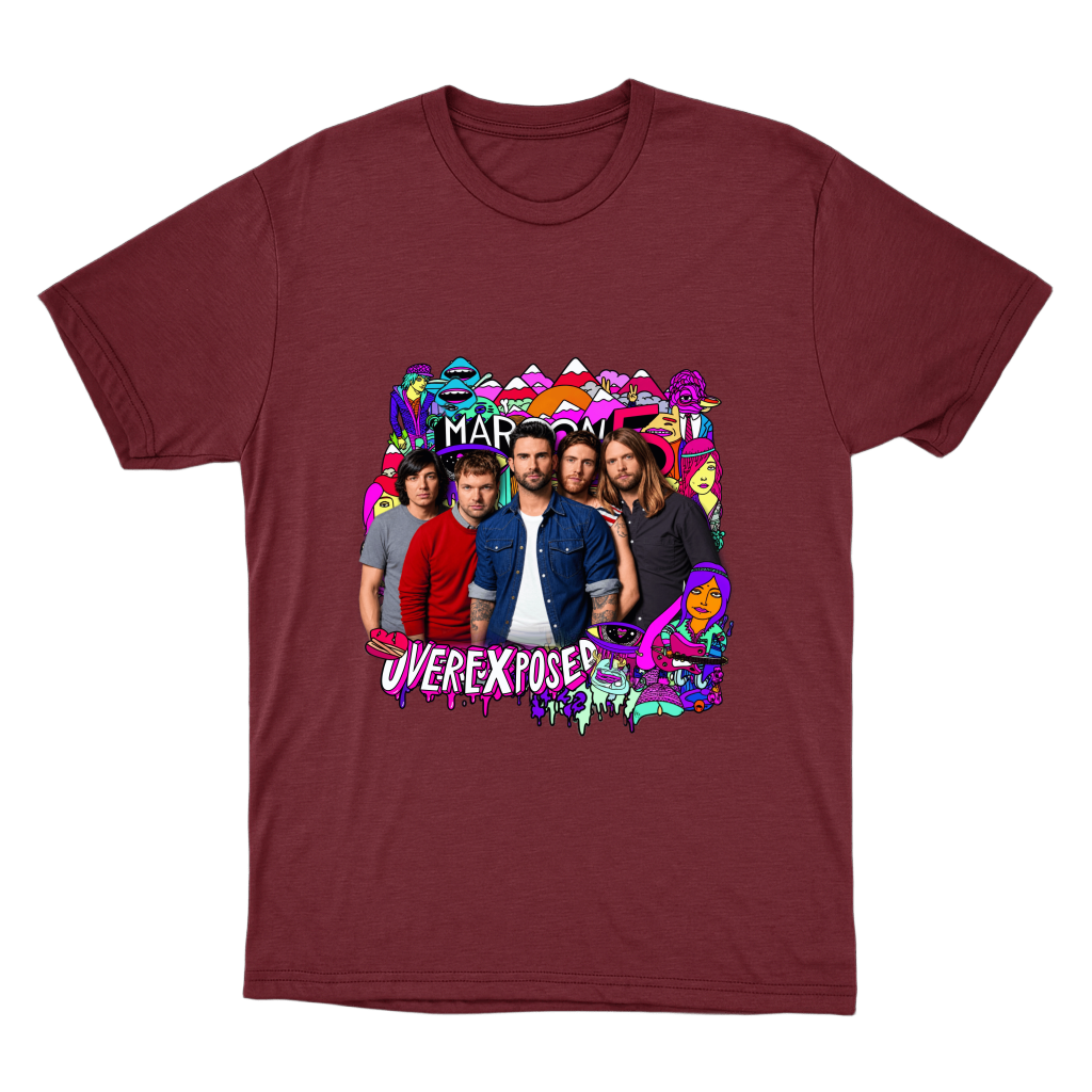 "Maroon 5 — Overexposed" Camiseta Básica Unissex
