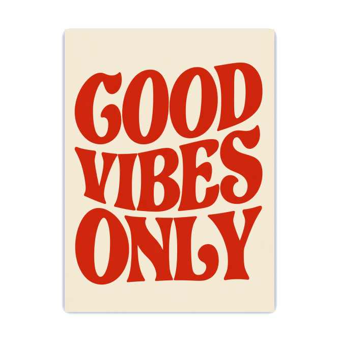 "Placa decorativa - Good Vibes" Placa decorativa