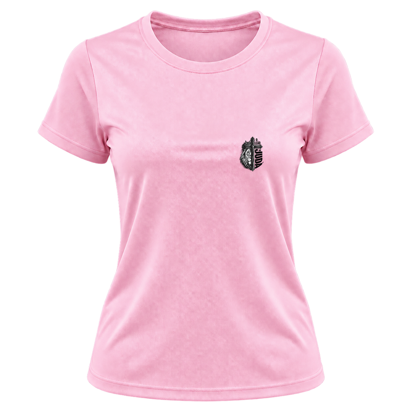 "Camiseta Dryfit Feminina Basic - Leão de Judá" Camiseta Dryfit Feminina Basic