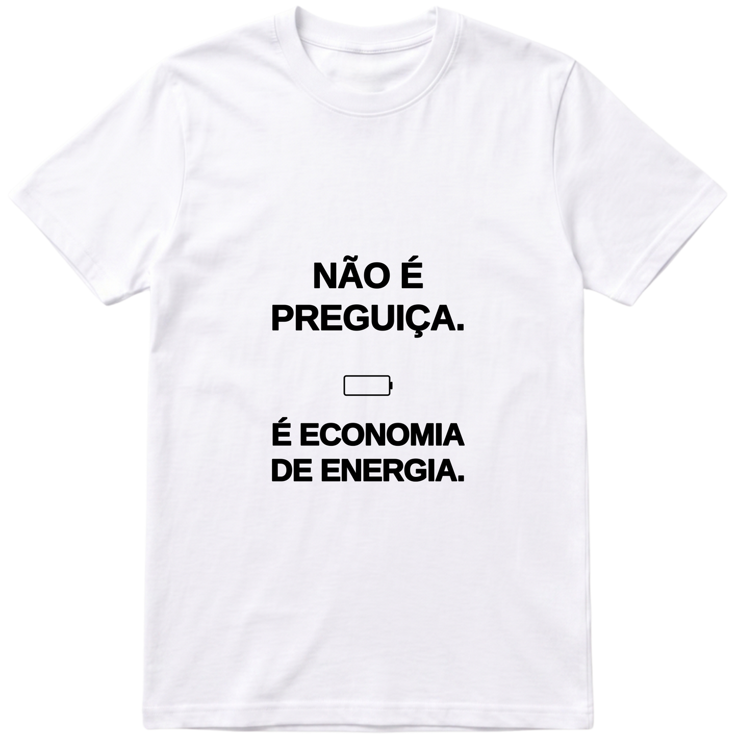 "Camiseta MODO OFF — Não É Preguiça" Camiseta Premium Unissex