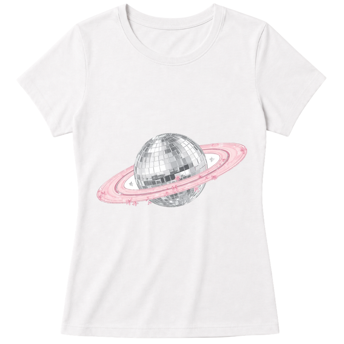 "Baby Look Pinky Saturn" Blusa Baby Look