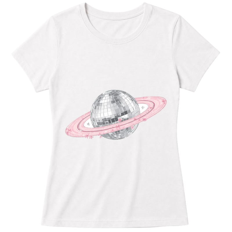 "Baby Look Pinky Saturn" Blusa Baby Look