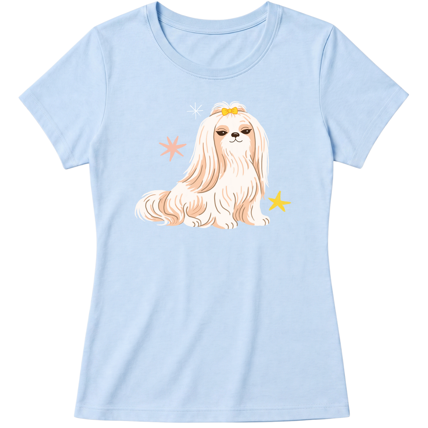"lhasa apso" Blusa Baby Look