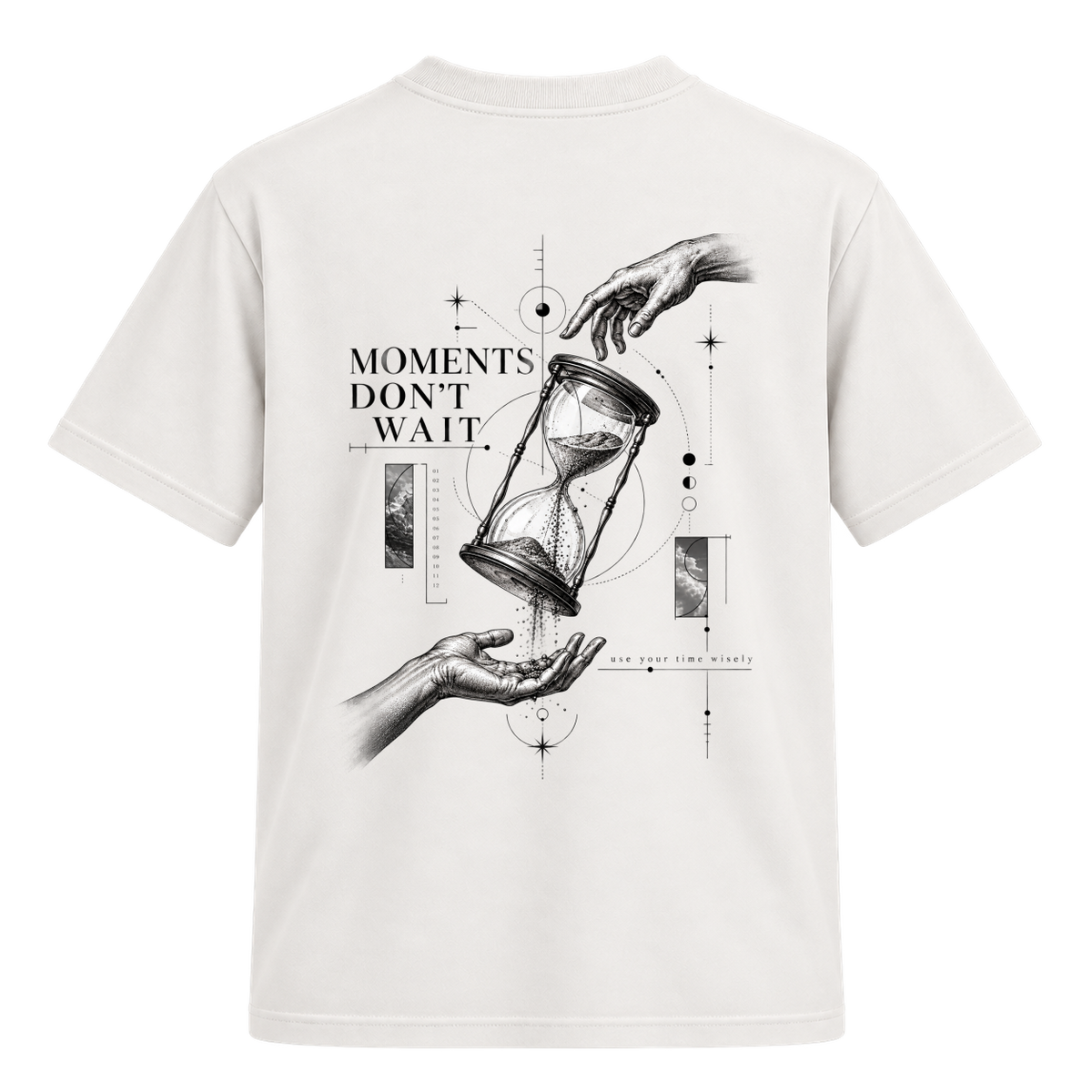 "Camiseta Regular Suedine - No Time to Waste" Camiseta Regular Suedine