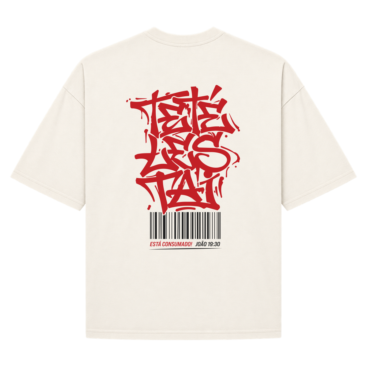 "Tetélestai - Está consumado!" Camiseta Oversized Suedine 220g