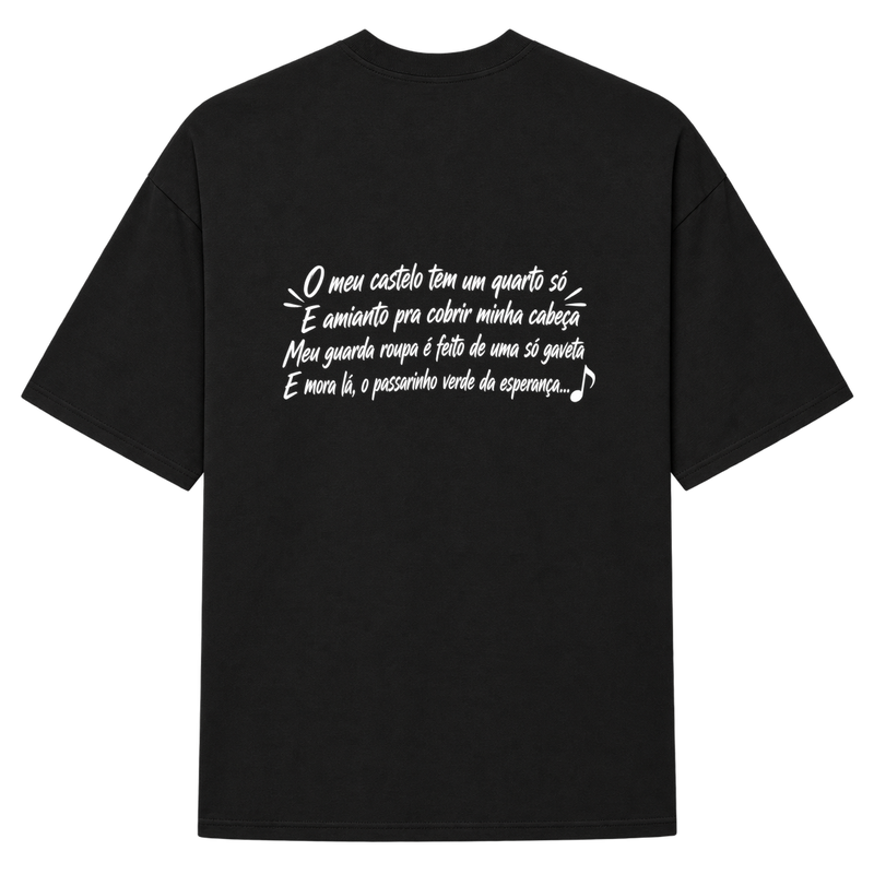 "Meu castelo Renato da rocinha, Camiseta Oversized Suedine 220g" Camiseta Oversized Suedine 220g