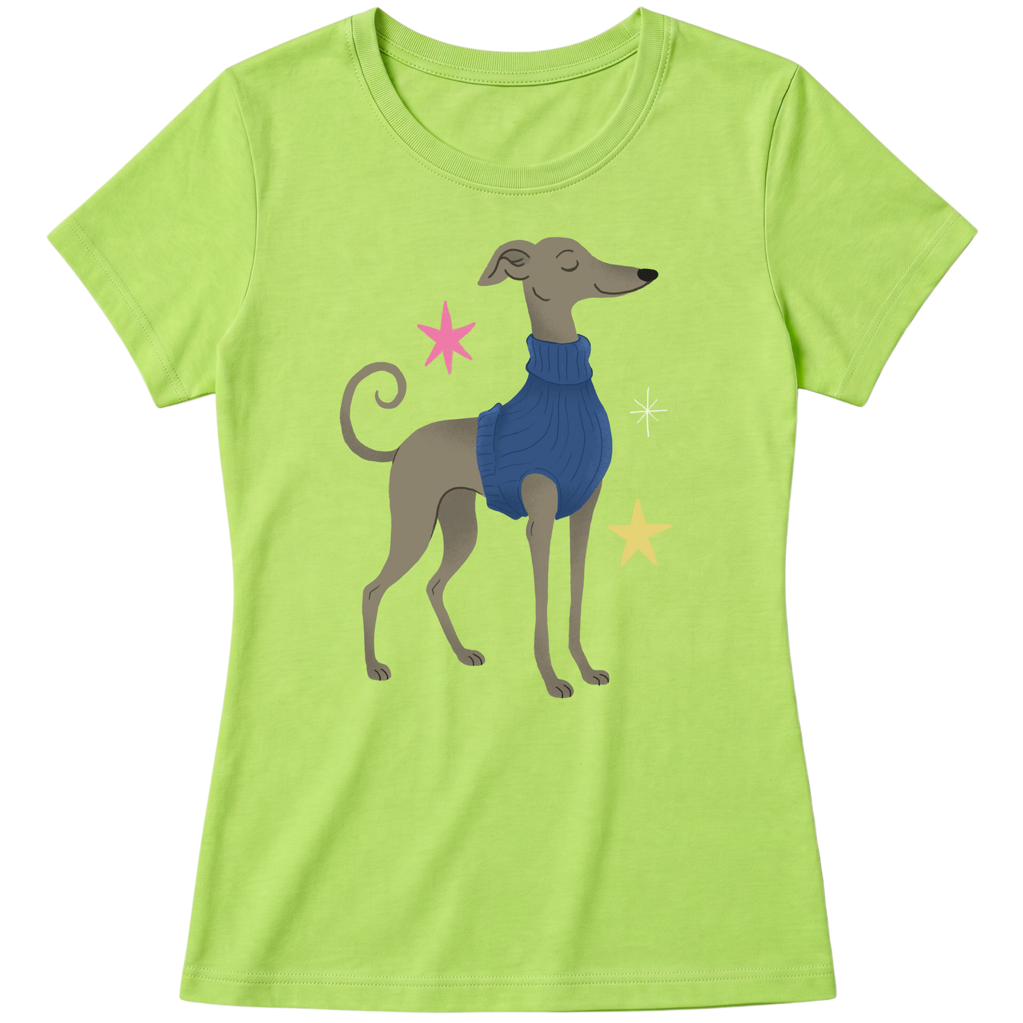 "Galgo italiano" Blusa Baby Look