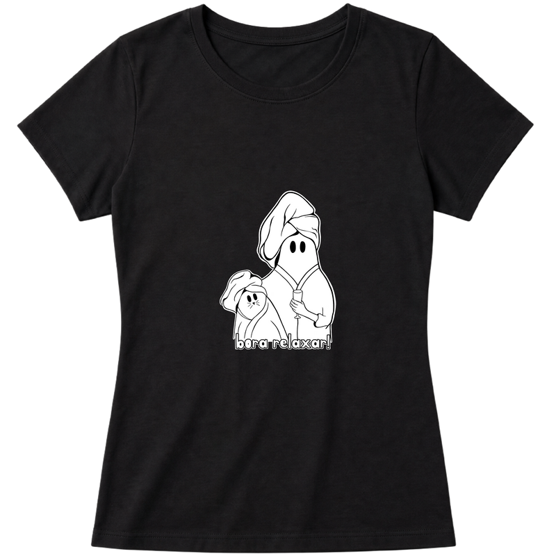 "Bora Relaxar - Babylook" Blusa Baby Look