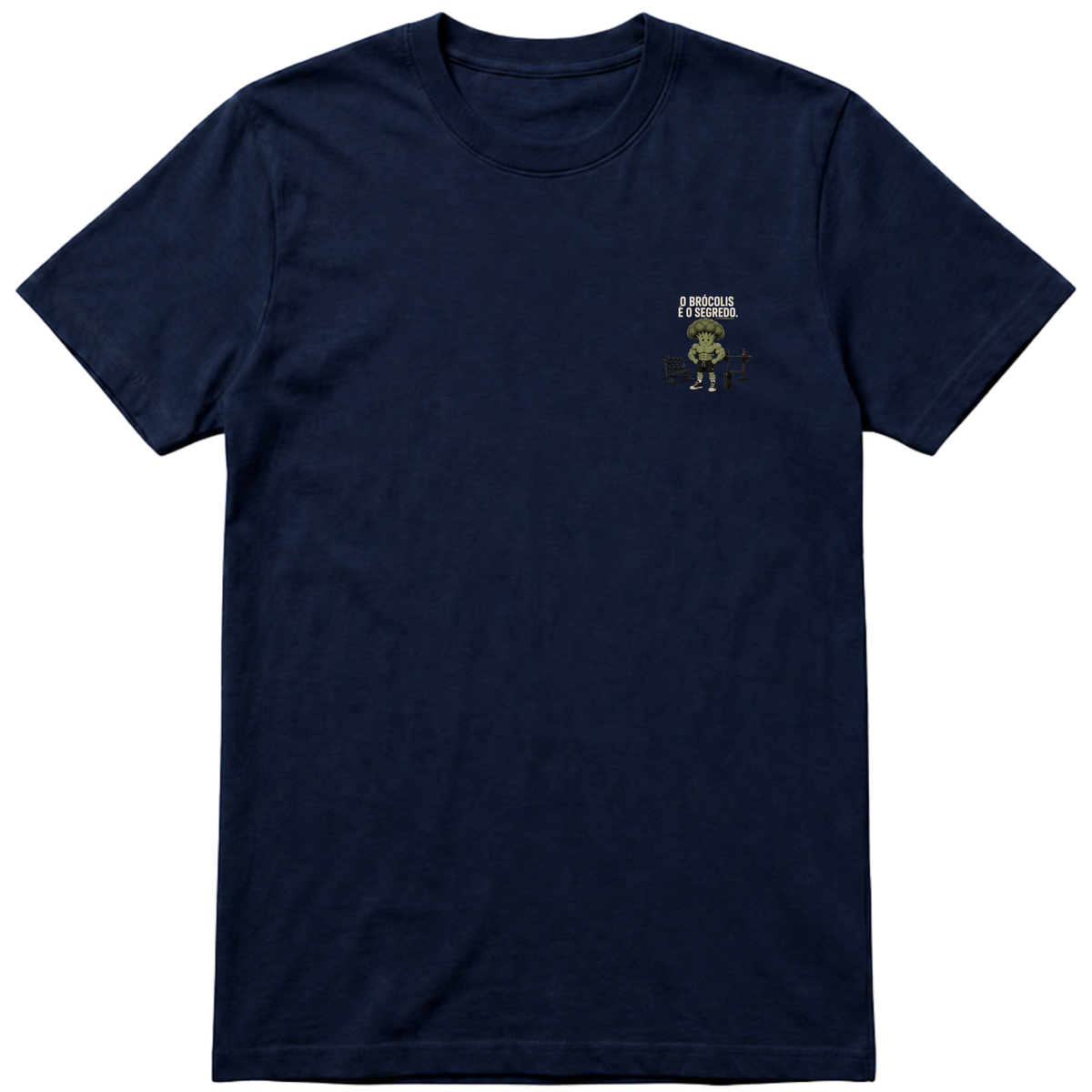 "Brócolis preta" Camiseta regular básica