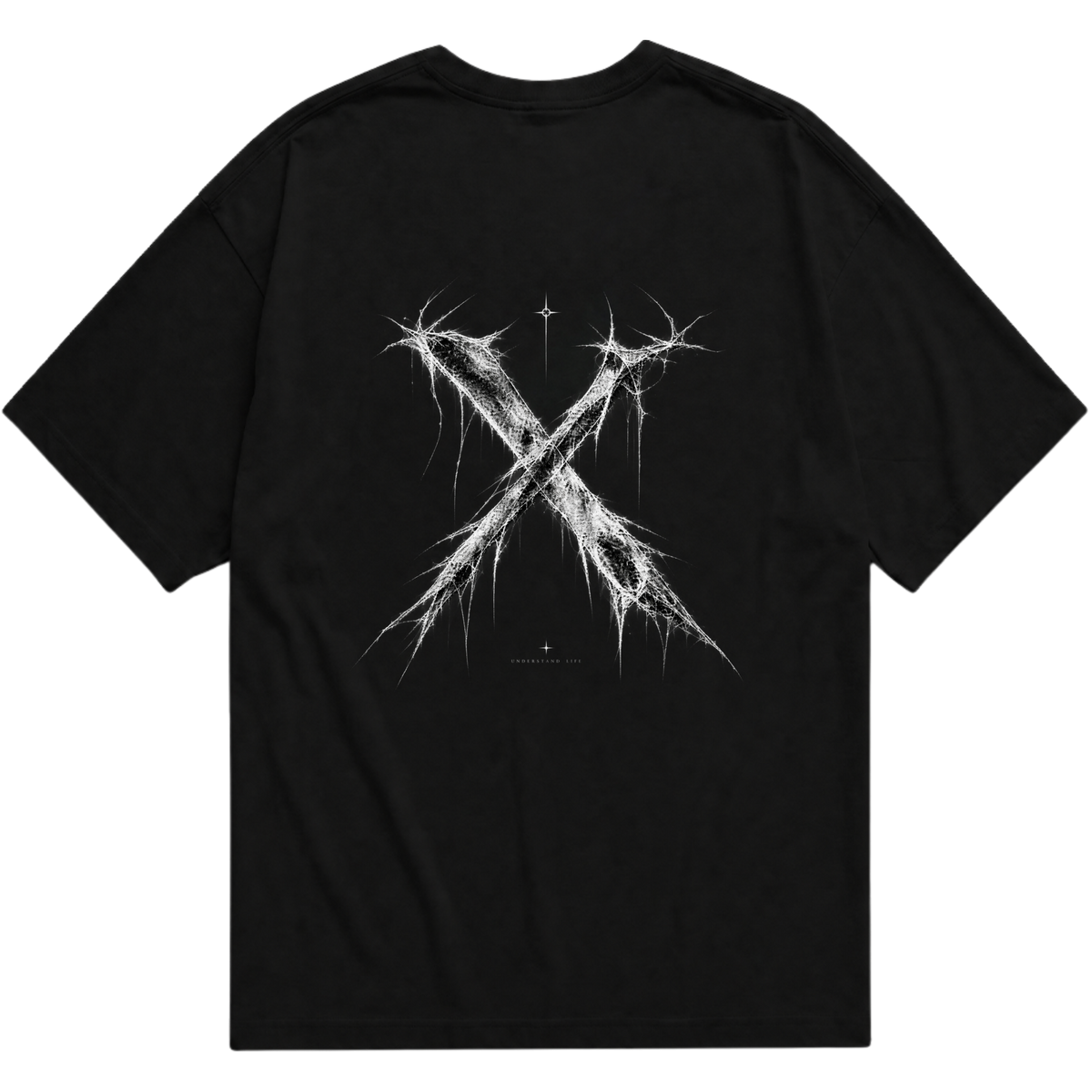 "Camiseta Oversized “X” Black Edition  — Signature Drop" Camiseta Oversized Básica