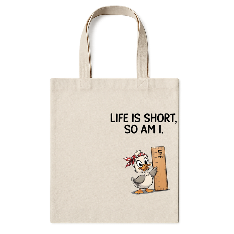 "ecobag a vida é curta" Ecobag