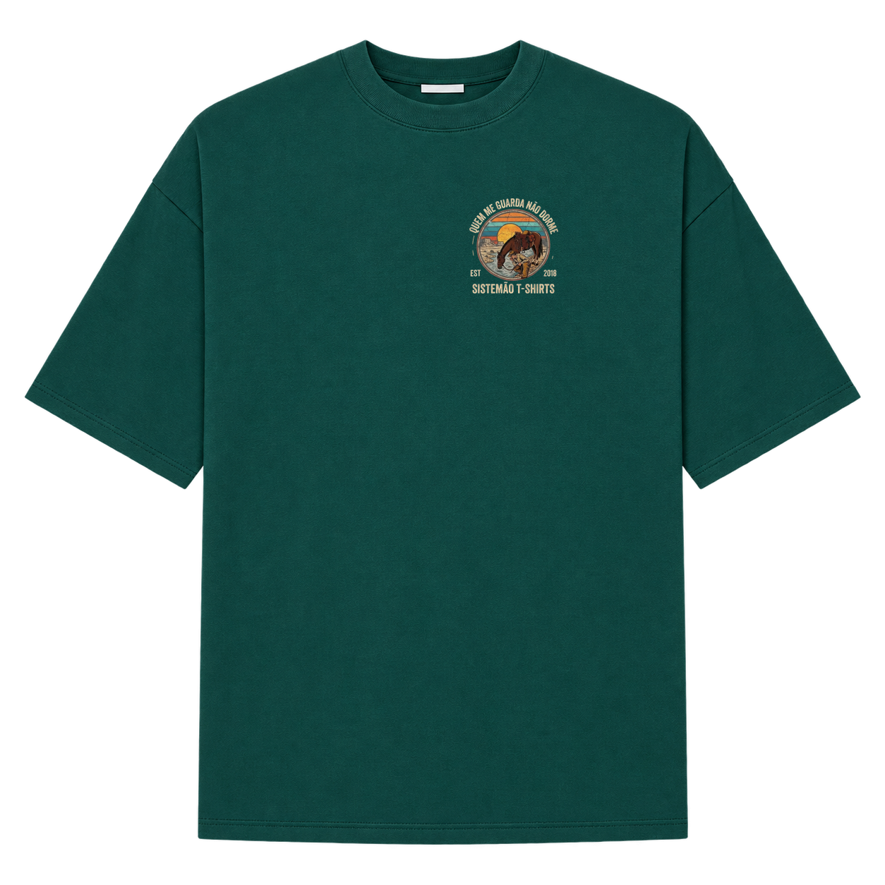 "Oversized QUEM ME GUARDA MASC" Camiseta Oversized Suedine 220g