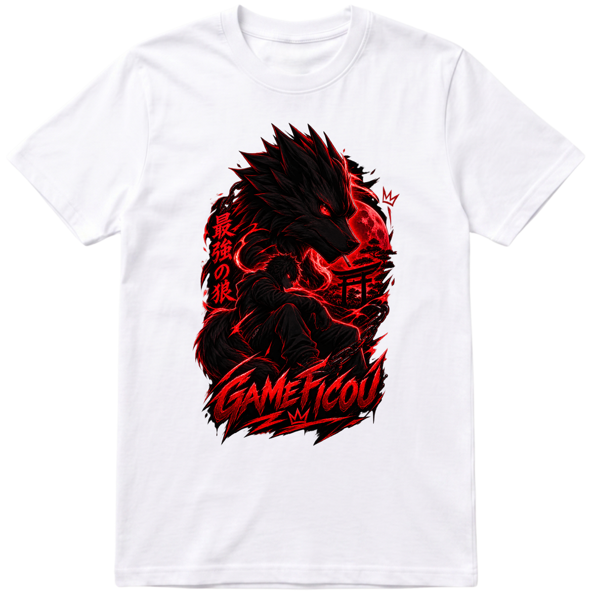 "Camisa foco GameFicou" Camiseta Premium Unissex Bunker Studios
